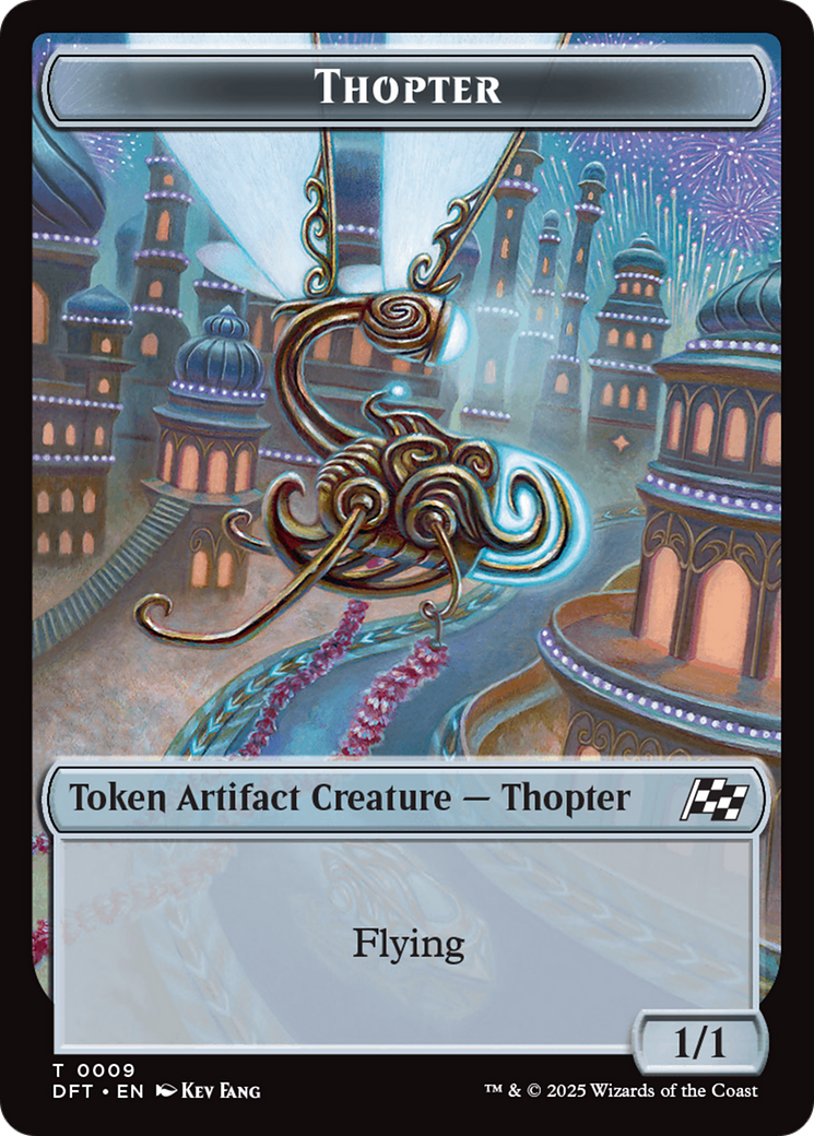 Thopter (0009) // Treasure Double-Sided Token [Aetherdrift Tokens] | Tabernacle Games