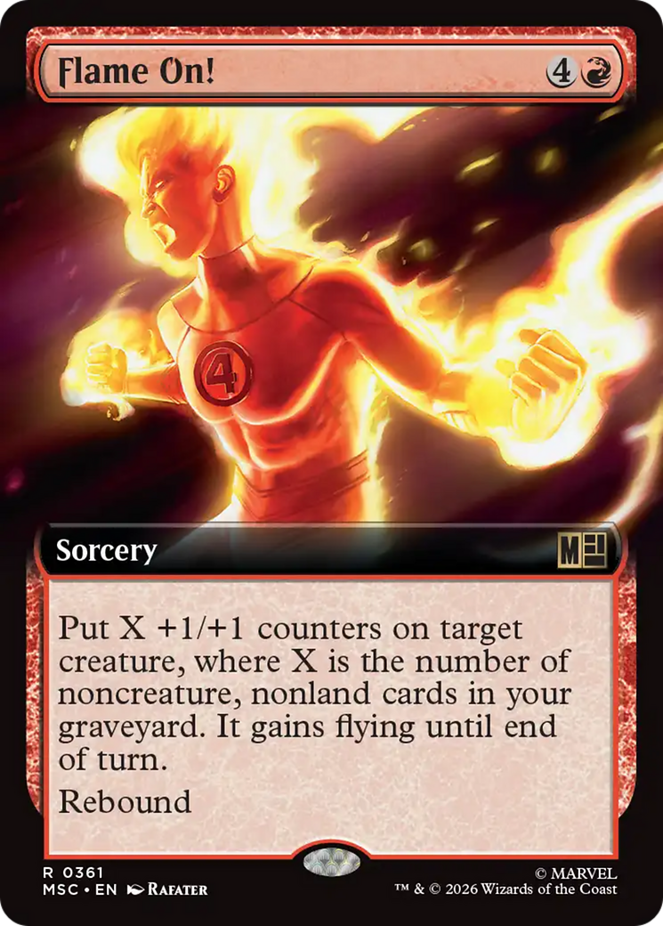 Flame On! (Extended Art) [Marvel Super Heroes Commander] | Tabernacle Games