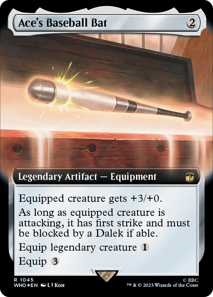 Ace's Baseball Bat (Extended Art) (Surge Foil) [Doctor Who] | Tabernacle Games