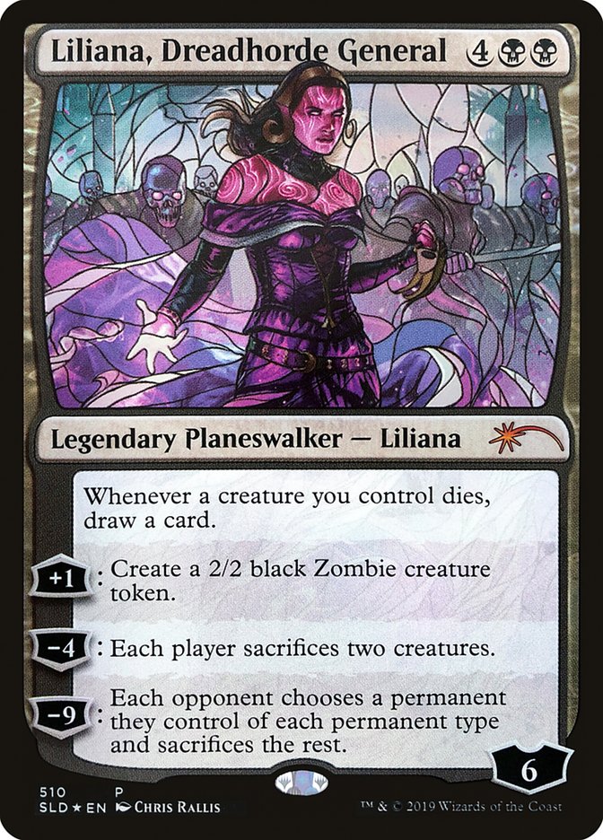 Liliana, Dreadhorde General (Stained Glass) [Secret Lair Drop Promos] | Tabernacle Games