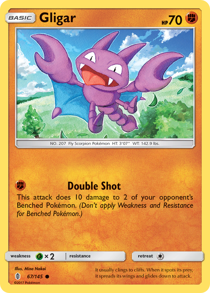 Gligar (67/145) [Sun & Moon: Guardians Rising] | Tabernacle Games