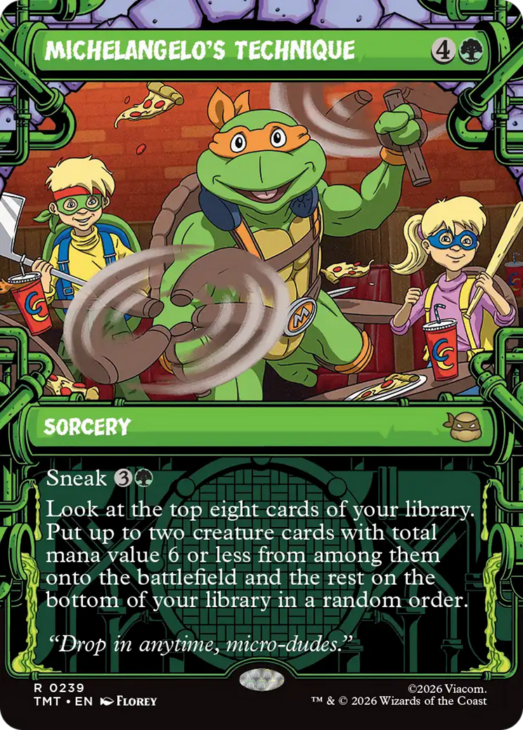 Michelangelo's Technique (Showcase) [Teenage Mutant Ninja Turtles] | Tabernacle Games