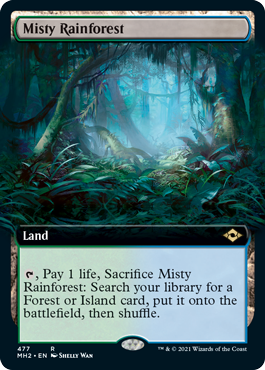 Misty Rainforest (Extended Art) [Modern Horizons 2] | Tabernacle Games
