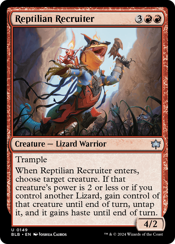 Reptilian Recruiter [Bloomburrow] | Tabernacle Games