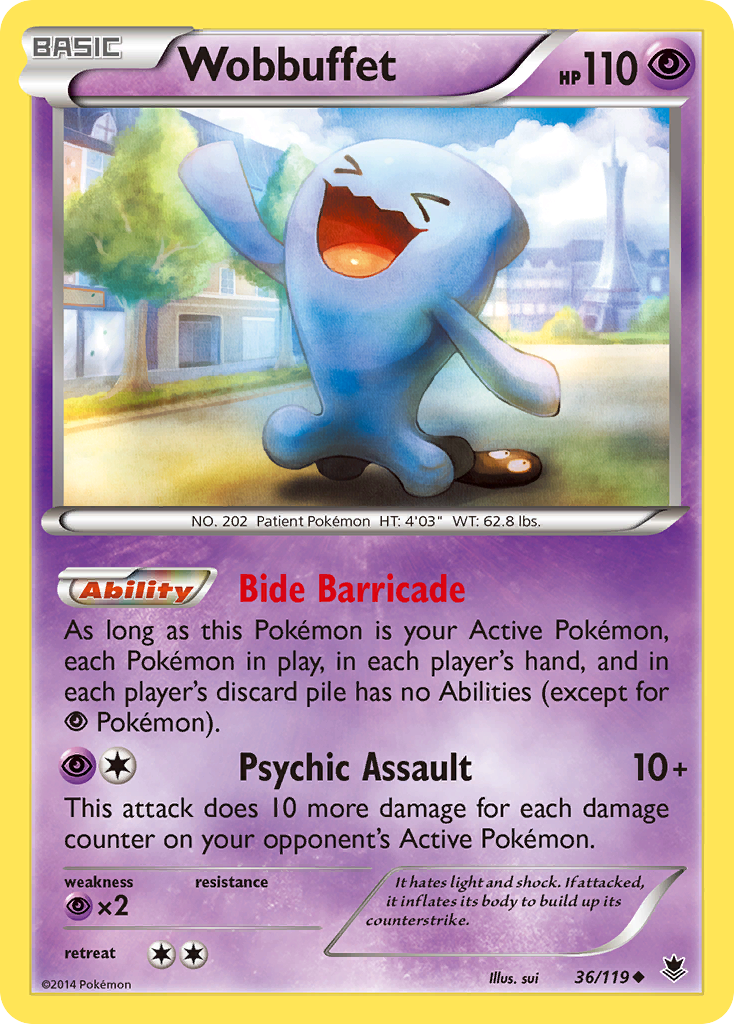 Wobbuffet (36/119) [XY: Phantom Forces] | Tabernacle Games