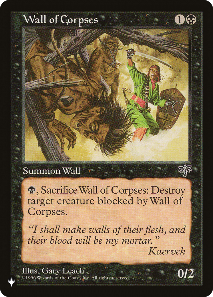 Wall of Corpses [The List Reprints] | Tabernacle Games