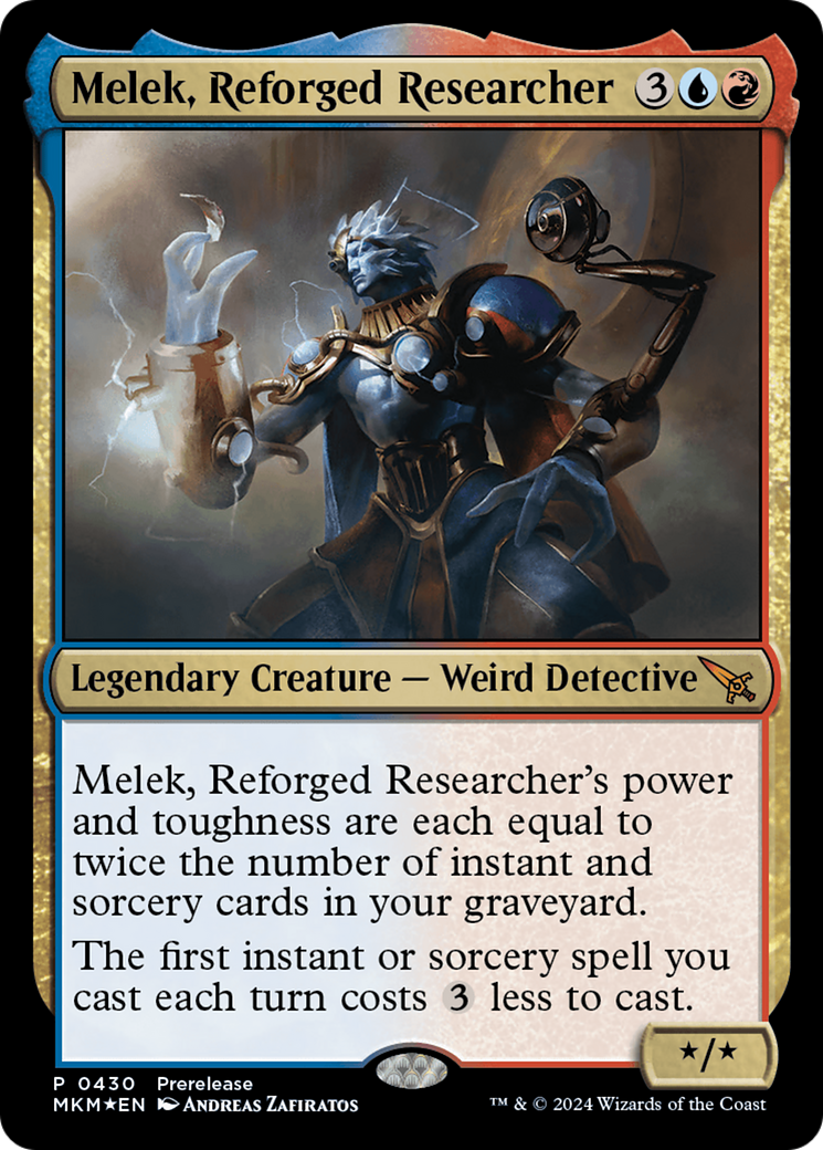 Melek, Reforged Researcher [Murders at Karlov Manor Prerelease Promos] | Tabernacle Games