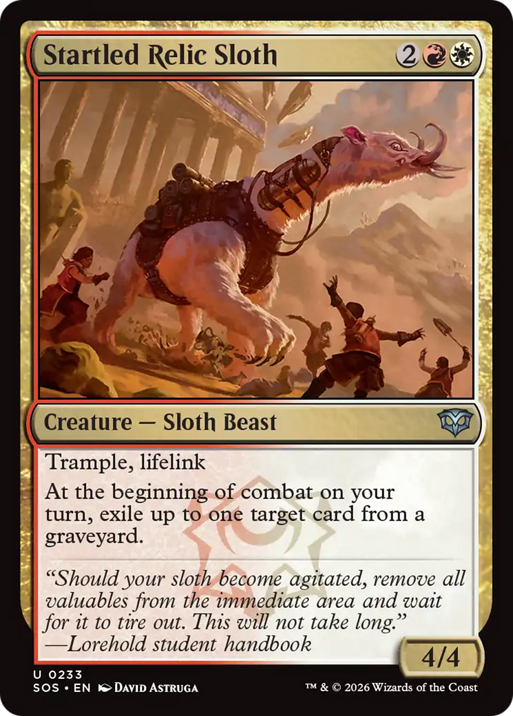 Startled Relic Sloth [Secrets of Strixhaven] | Tabernacle Games