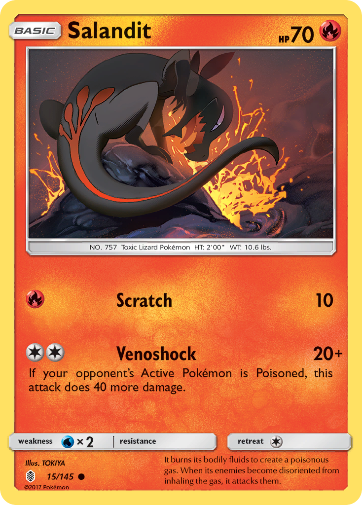 Salandit (15/145) [Sun & Moon: Guardians Rising] | Tabernacle Games