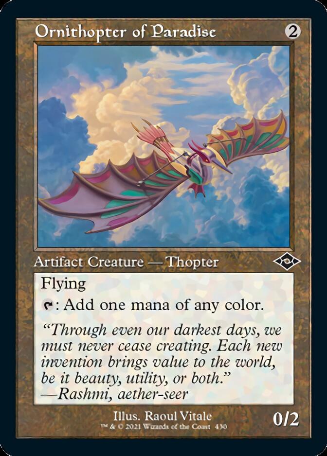 Ornithopter of Paradise (Retro Foil Etched) [Modern Horizons 2] | Tabernacle Games