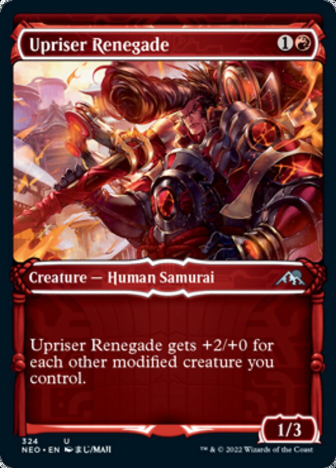 Upriser Renegade (Showcase Samurai) [Kamigawa: Neon Dynasty] | Tabernacle Games