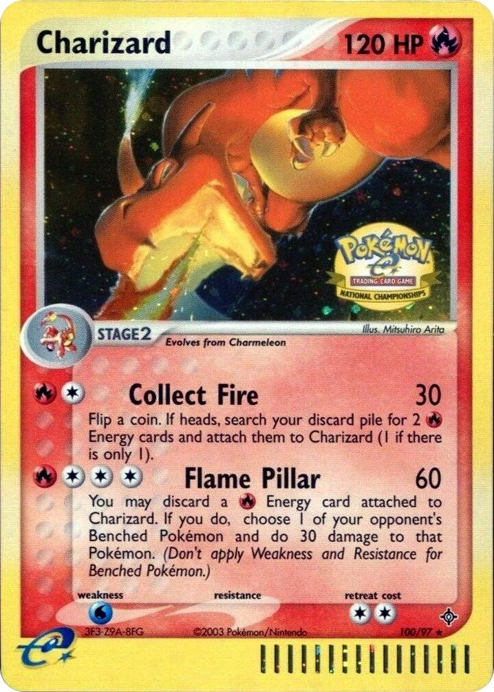Charizard (100/097) (National Championships) [League & Championship Cards] | Tabernacle Games