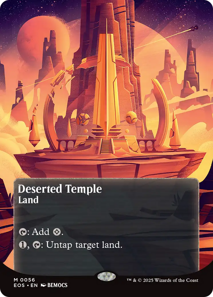 Deserted Temple (0056) (Borderless) [Edge of Eternities: Stellar Sights] | Tabernacle Games