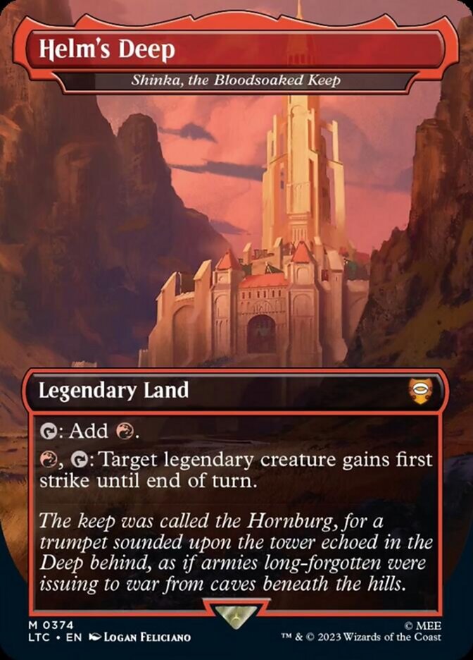 Helm's Deep - Shinka, the Bloodsoaked Keep [The Lord of the Rings: Tales of Middle-Earth Commander] | Tabernacle Games