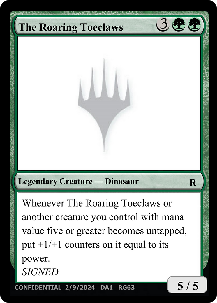 The Roaring Toeclaws [Unknown Event] | Tabernacle Games