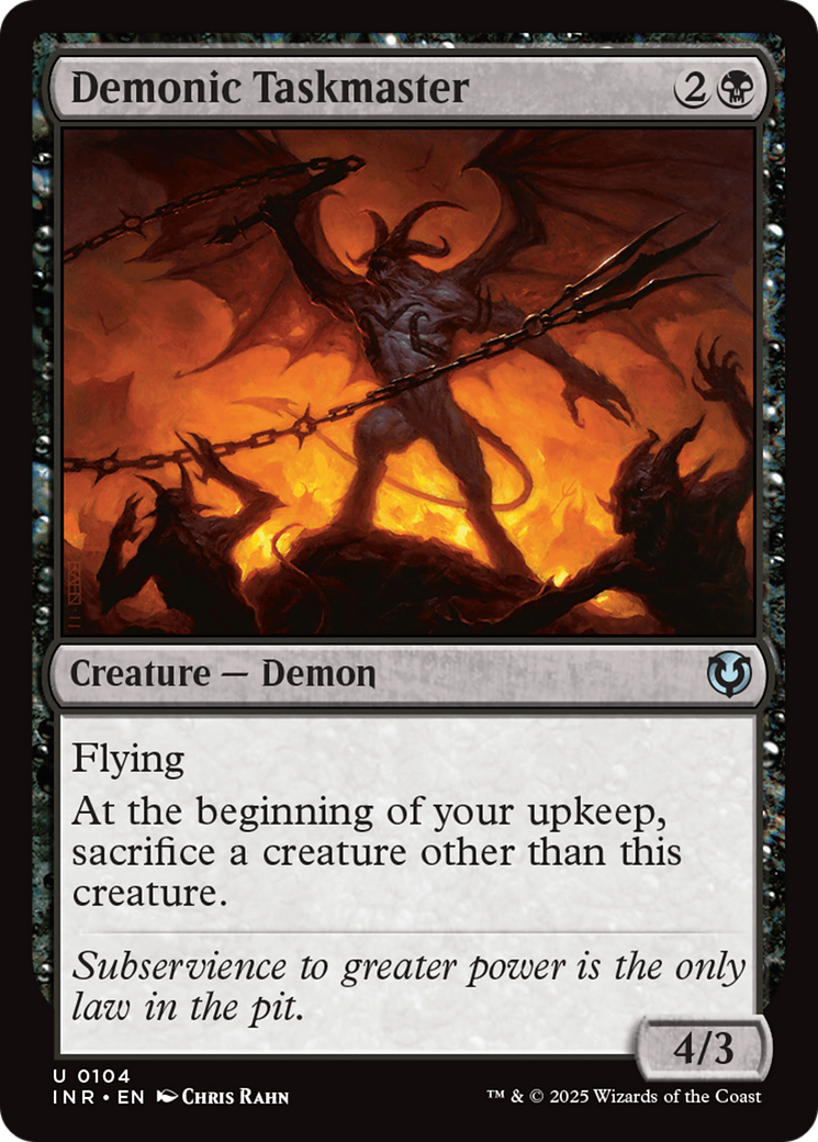 Demonic Taskmaster [Innistrad Remastered] | Tabernacle Games