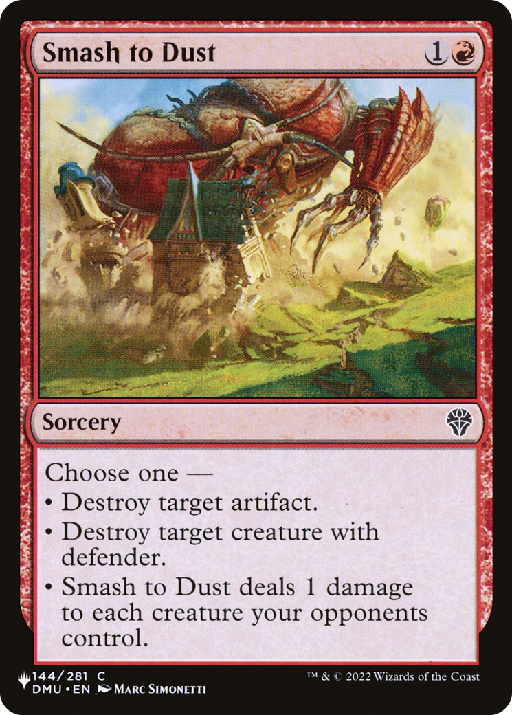 Smash to Dust [The List Reprints] | Tabernacle Games