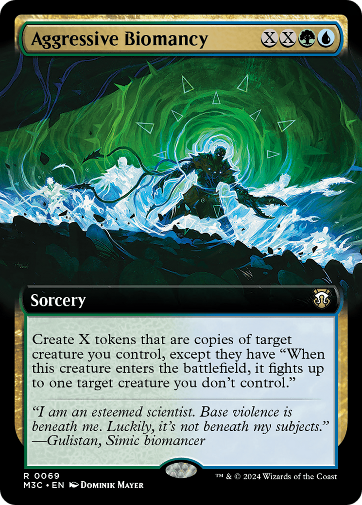 Aggressive Biomancy (Extended Art) (Ripple Foil) [Modern Horizons 3 Commander] | Tabernacle Games