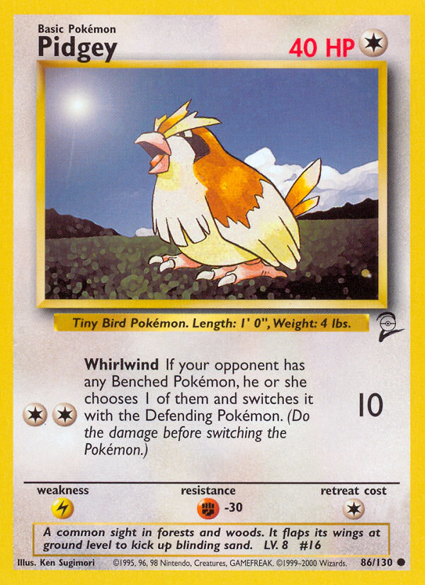 Pidgey (86/130) [Base Set 2] | Tabernacle Games