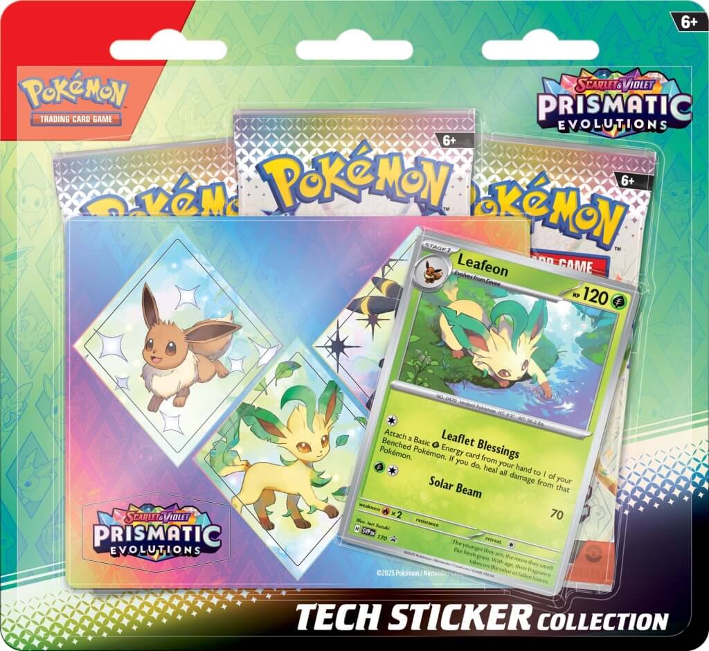 Prismatic Evolutions Tech Sticker Collection [PREORDER 17 JAN 2025] | Tabernacle Games