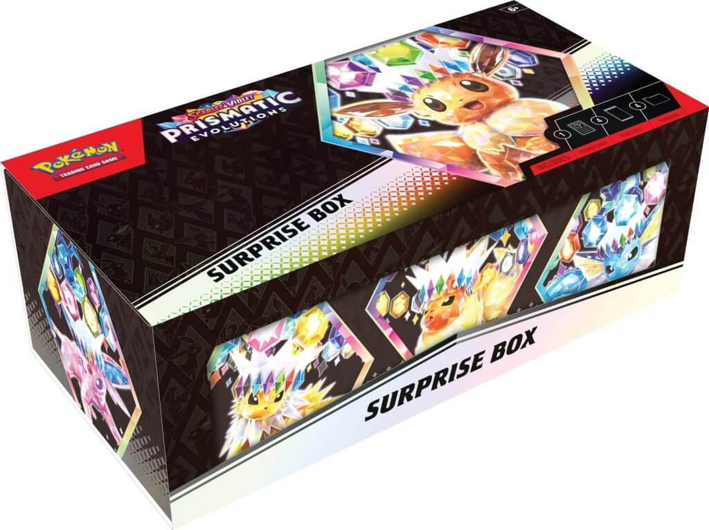 Prismatic Evolutions Surprise Box [PREORDER 07 FEB 2025] | Tabernacle Games