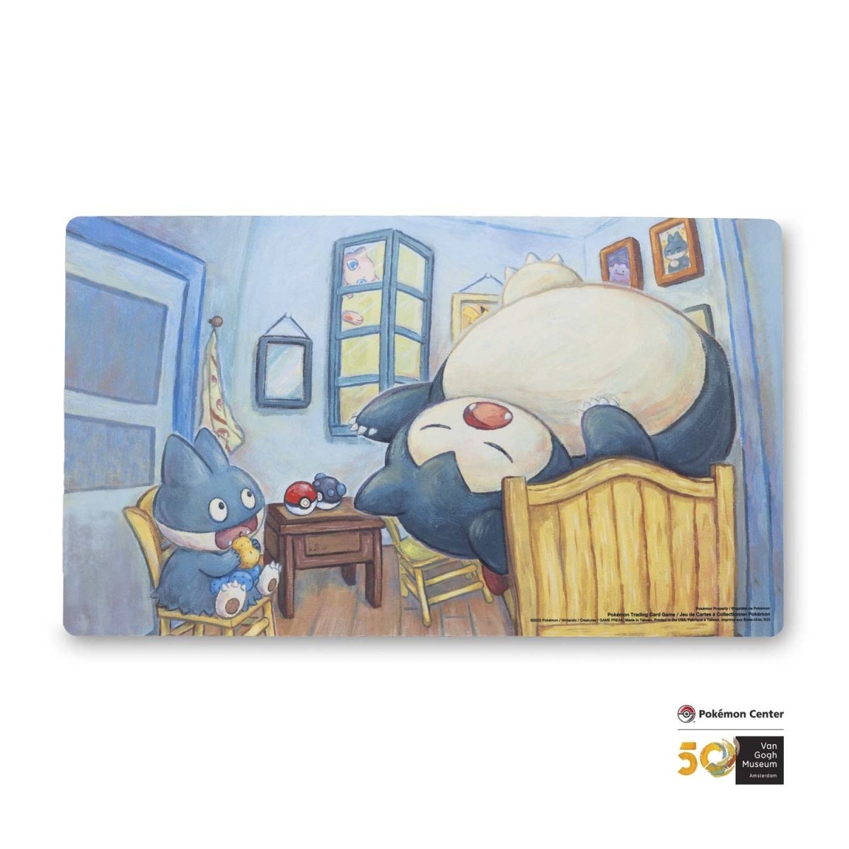 Pokémon Center × Van Gogh Museum: Munchlax & Snorlax Inspired by The Bedroom Playmat | Tabernacle Games