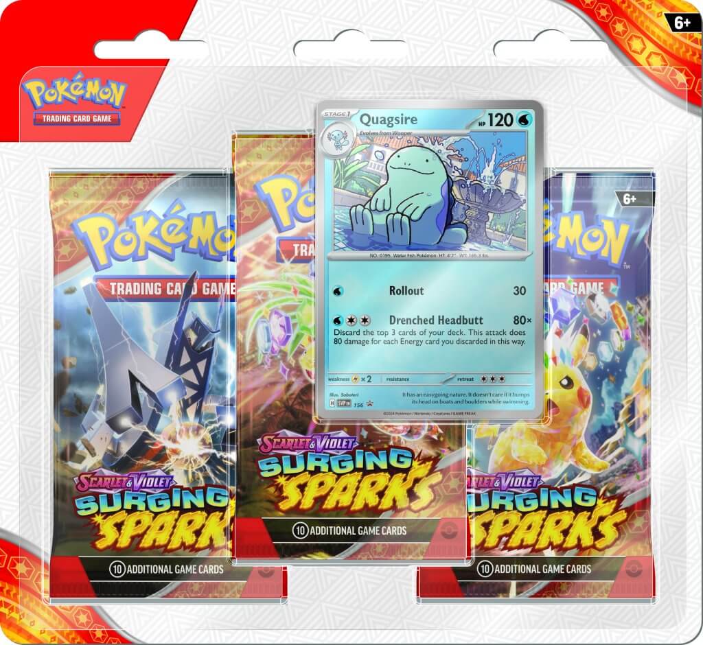 Surging Sparks Three Booster Blister | Tabernacle Games