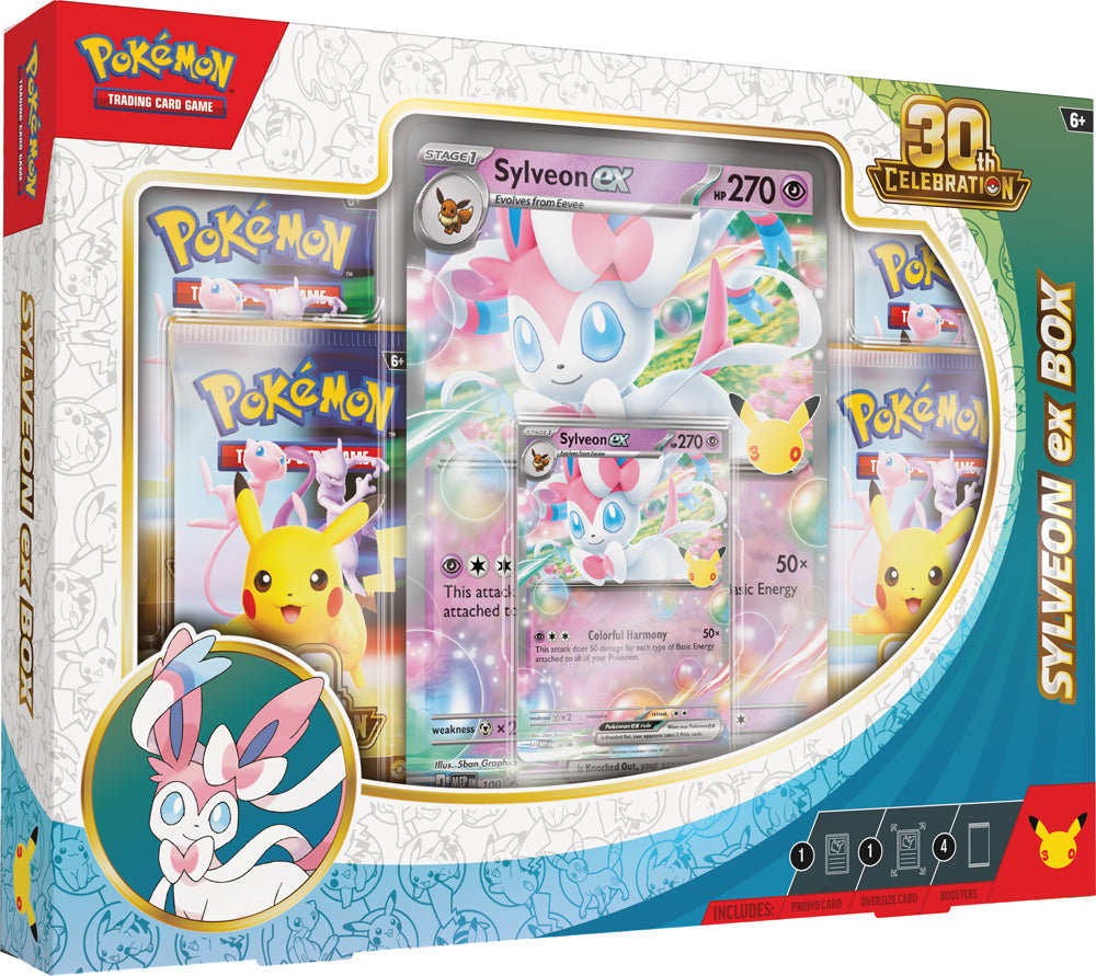 [LIMIT ONE PER PERSON | PREORDER 16 SEP] 30th Celebration Sylveon ex Box | Tabernacle Games