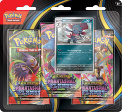 Pokemon TCG: Mega Evolution - Phantasmal Flames Three Booster Blister - weavile | Tabernacle Games