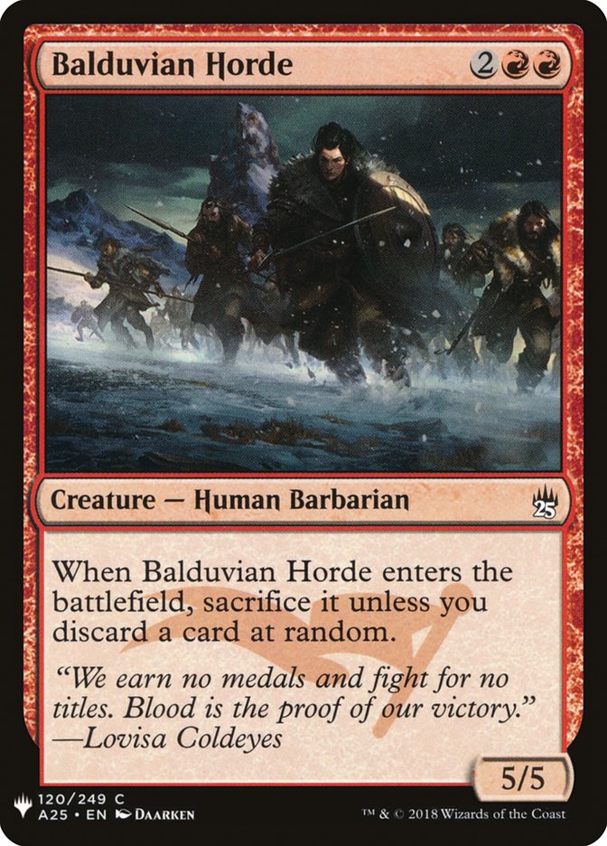 Balduvian Horde [Mystery Booster] | Tabernacle Games
