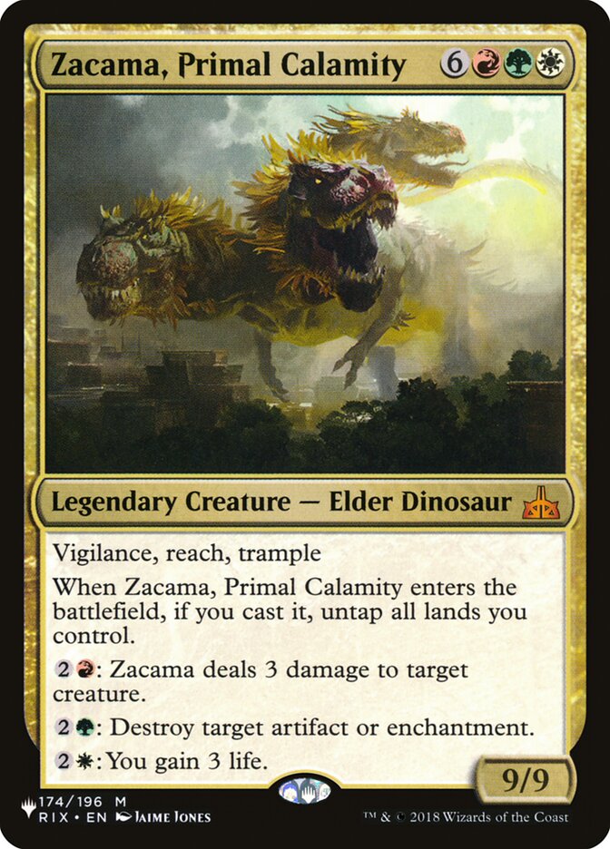 Zacama, Primal Calamity [The List] | Tabernacle Games