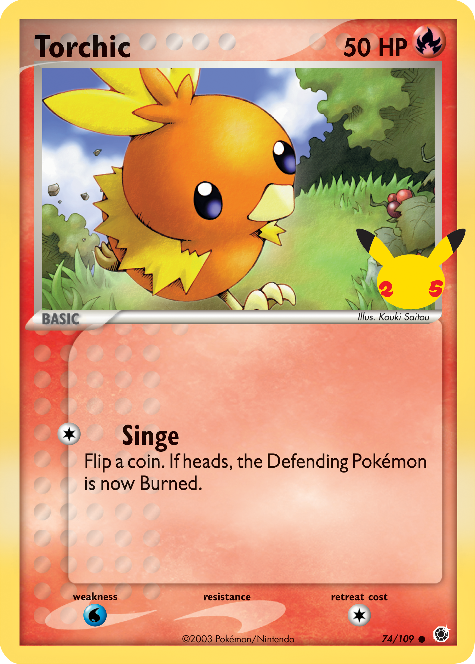 Torchic (74/109) (Jumbo Card) [First Partner Pack] | Tabernacle Games