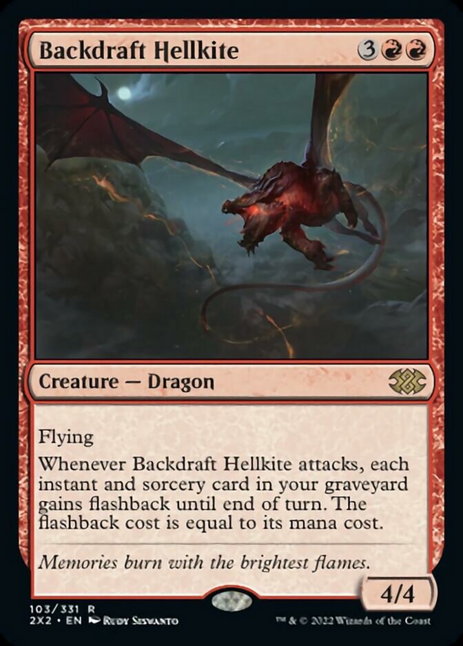 Backdraft Hellkite [Double Masters 2022] | Tabernacle Games