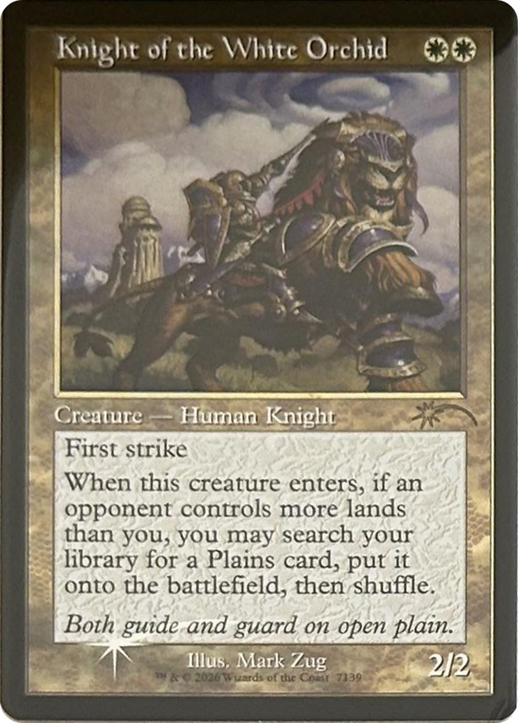 Knight of the White Orchid (7139) (Retro Frame) [Secret Lair Drop Series] | Tabernacle Games