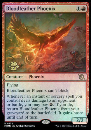 Bloodfeather Phoenix [March of the Machine Prerelease Promos] | Tabernacle Games