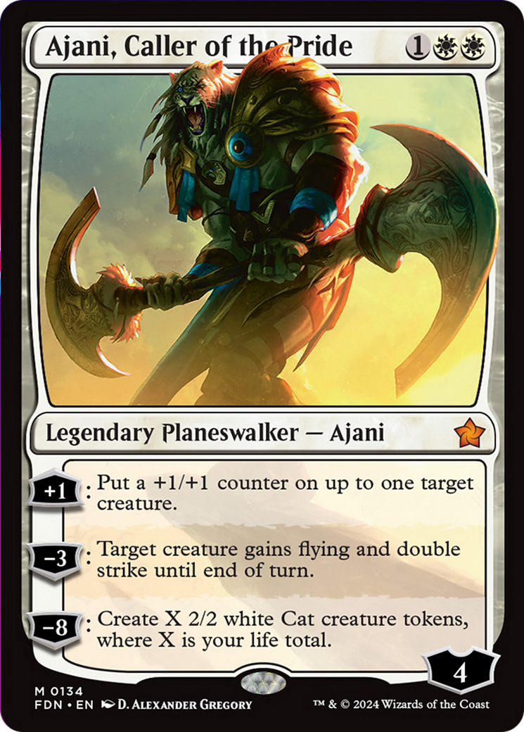 Ajani, Caller of the Pride [Foundations] | Tabernacle Games