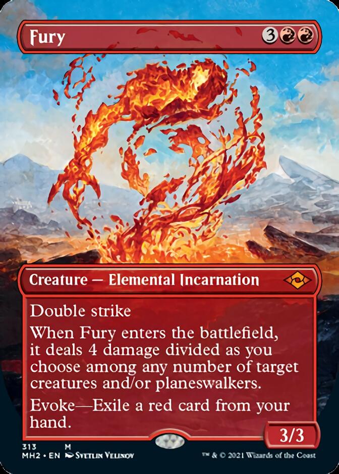 Fury (Borderless Alternate Art) [Modern Horizons 2] | Tabernacle Games