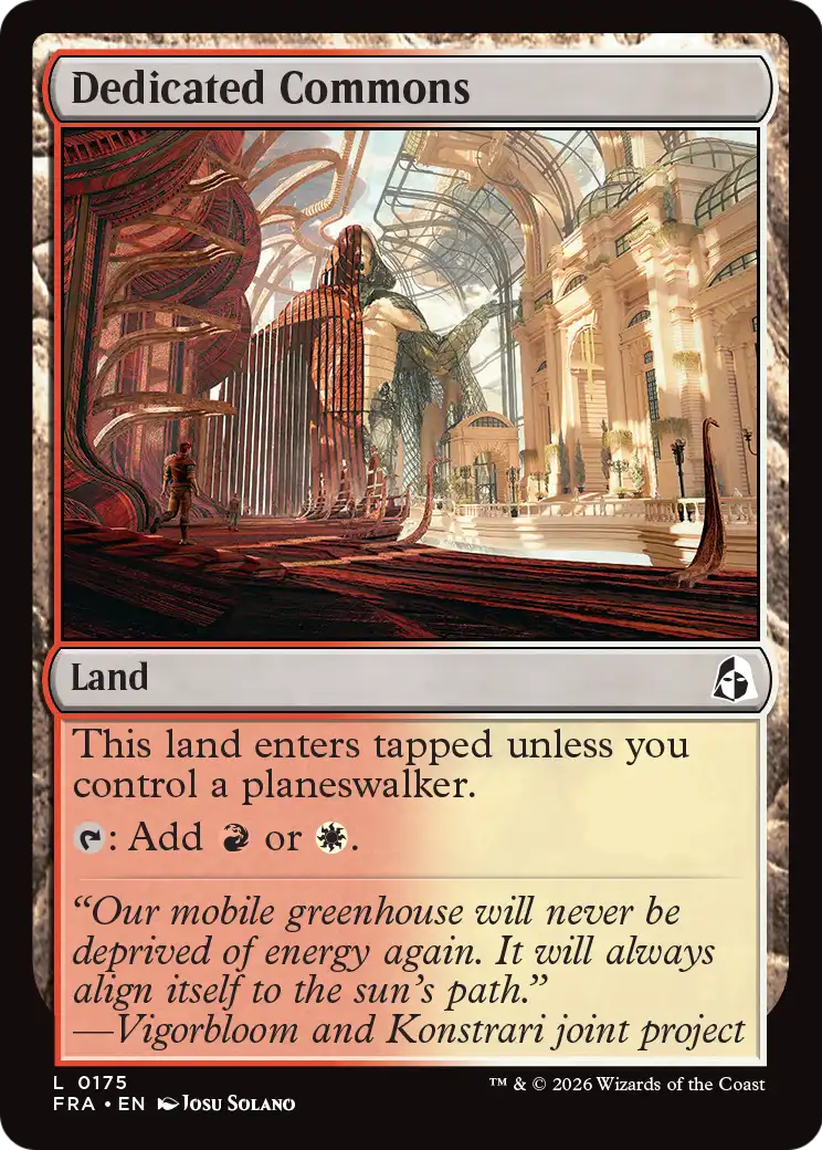 Dedicated Commons [Reality Fracture] | Tabernacle Games