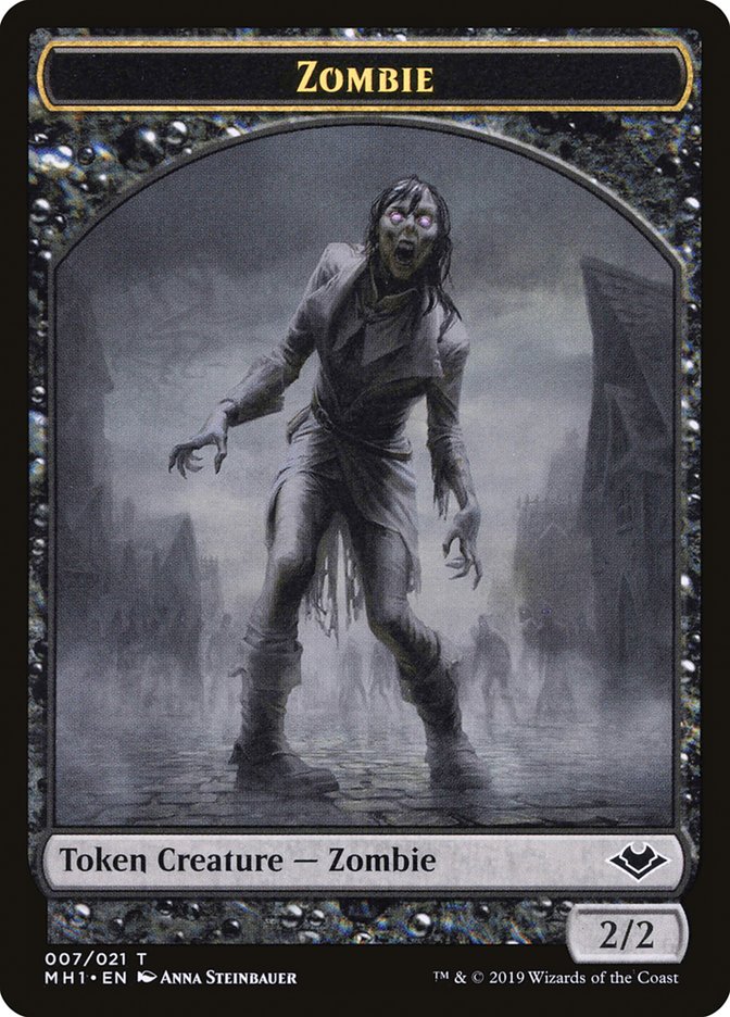 Marit Lage // Zombie Double-Sided Token [Modern Horizons Tokens] | Tabernacle Games
