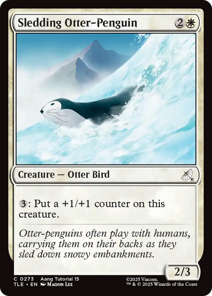 Sledding Otter-Penguin (0273) [Avatar: The Last Airbender: Eternal-Legal] | Tabernacle Games
