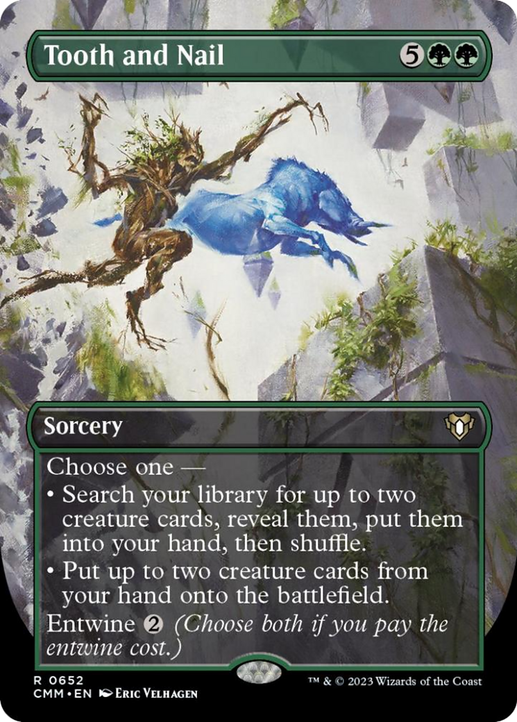 Tooth and Nail (Borderless Alternate Art) [Commander Masters] | Tabernacle Games