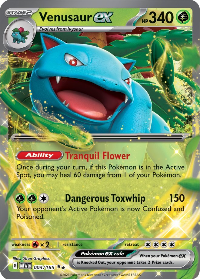 Venusaur ex (003/165) [Scarlet & Violet 151] | Tabernacle Games