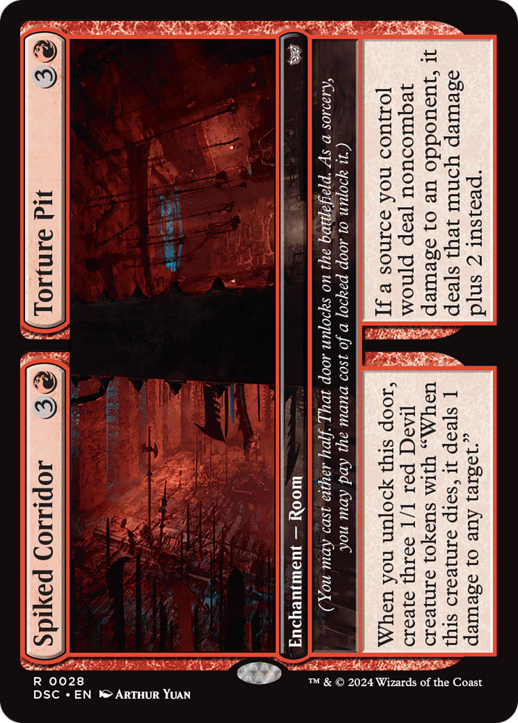 Spiked Corridor // Torture Pit [Duskmourn: House of Horror Commander] | Tabernacle Games