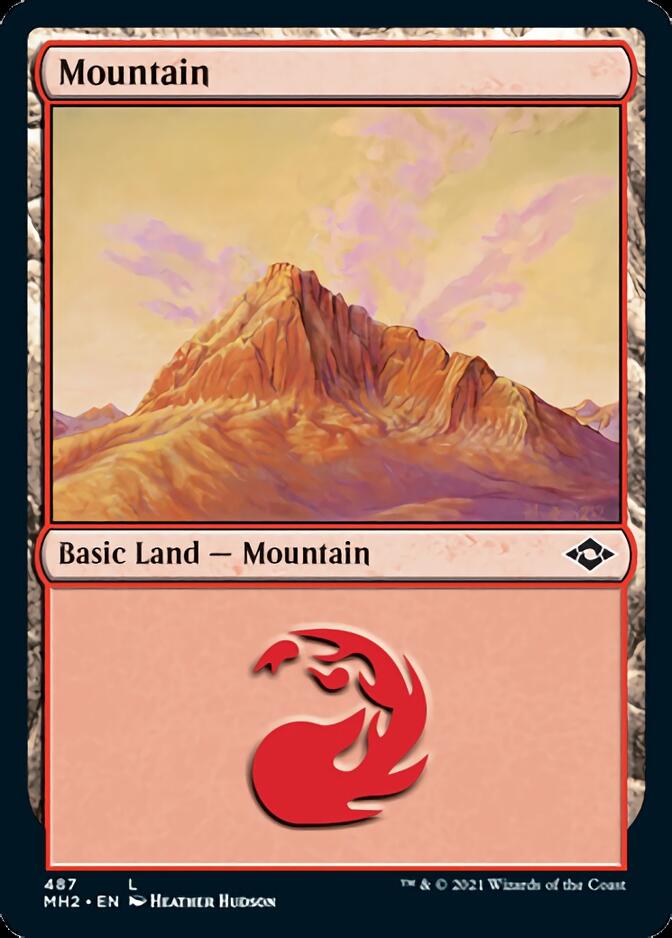 Mountain (487) (Foil Etched) [Modern Horizons 2] | Tabernacle Games