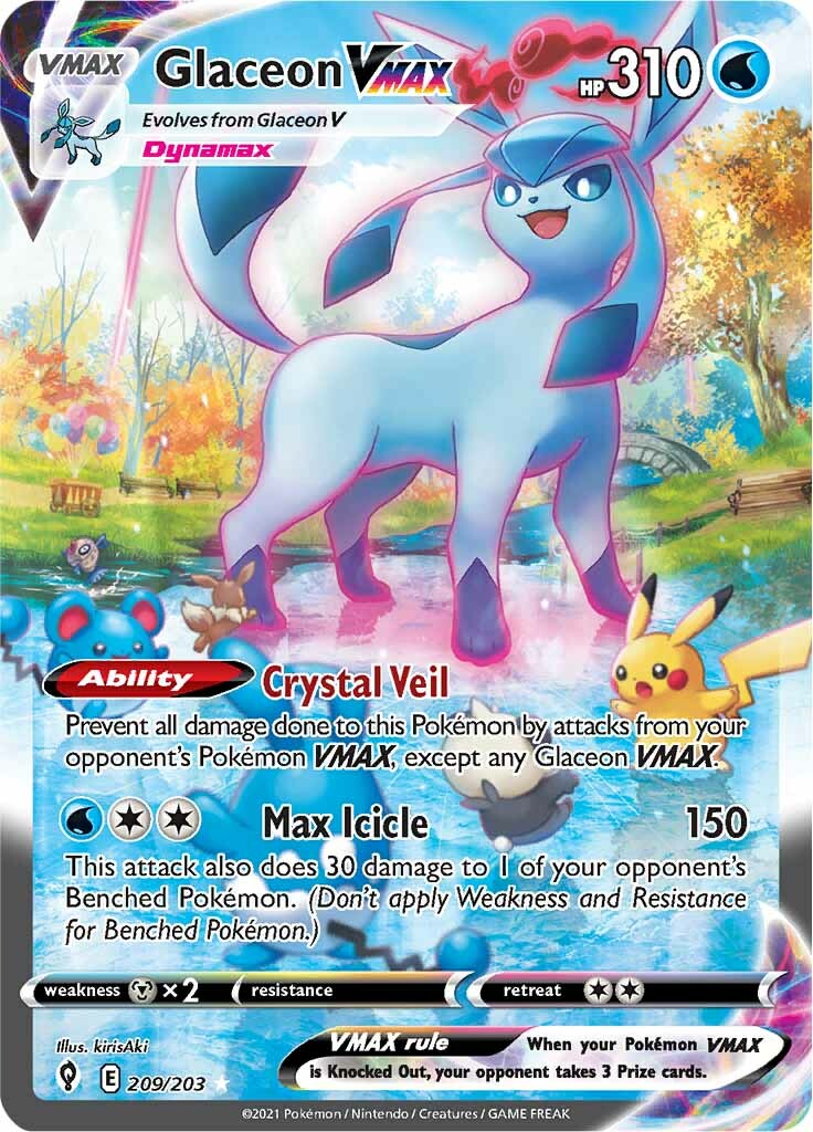 Glaceon VMAX (209/203) [Sword & Shield: Evolving Skies] | Tabernacle Games