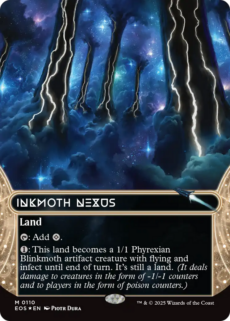 Inkmoth Nexus (0110) (Borderless) (Galaxy Foil) [Edge of Eternities: Stellar Sights] | Tabernacle Games