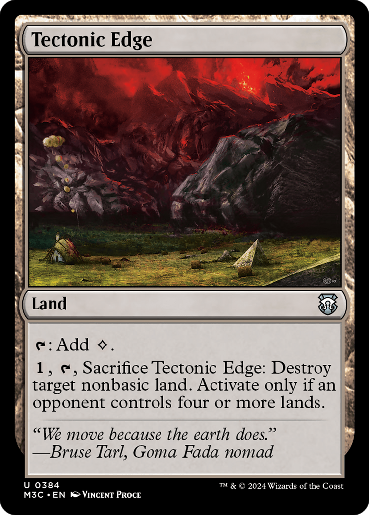 Tectonic Edge (Ripple Foil) [Modern Horizons 3 Commander] | Tabernacle Games