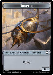 Aetherborn (Ripple Foil) // Thopter Double-Sided Token [Modern Horizons 3 Commander Tokens] | Tabernacle Games