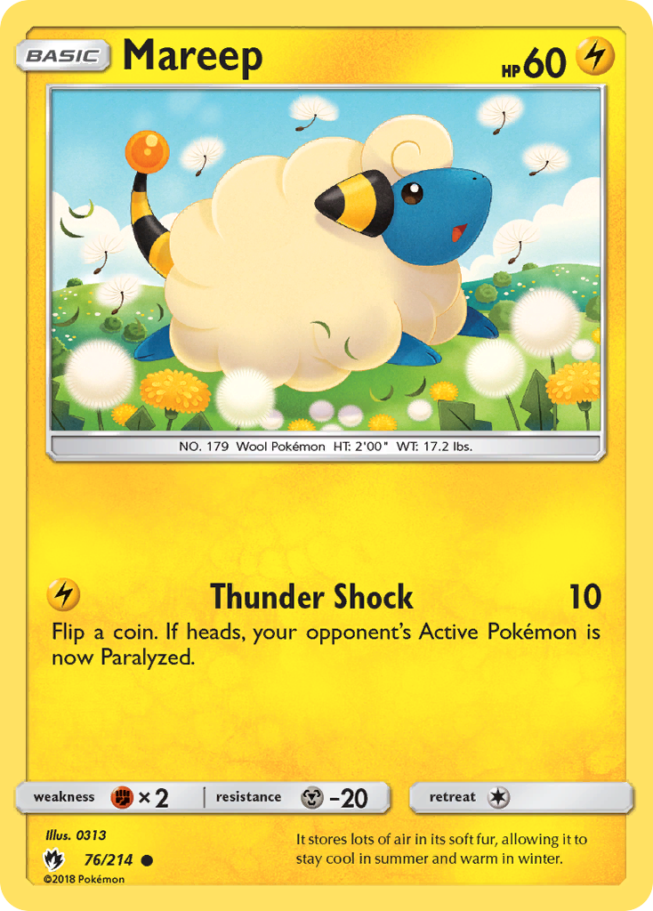 Mareep (76/214) [Sun & Moon: Lost Thunder] | Tabernacle Games