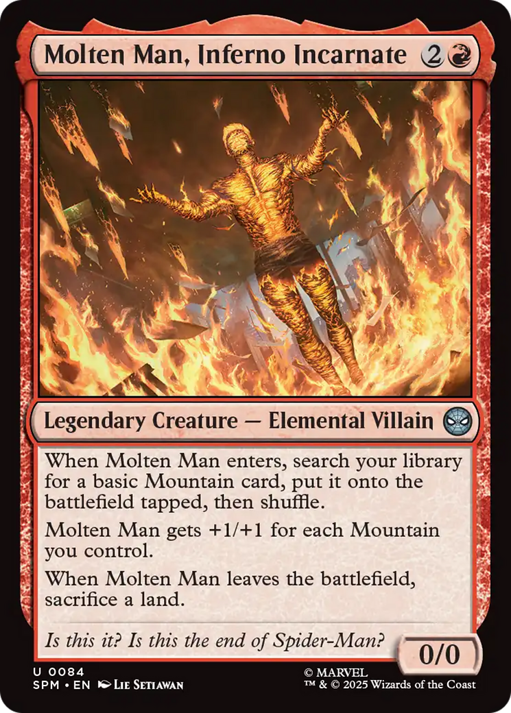 Molten Man, Inferno Incarnate [Marvel's Spider-Man] | Tabernacle Games
